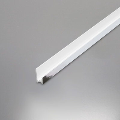 Nes Home 10mm Bathroom Base Seal Chrome Trims For Shower Wall Panels PVC Cladding 2.4m Long Fitting