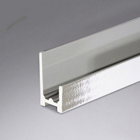 Nes Home 10mm Bathroom Base Seal Chrome Trims For Shower Wall Panels PVC Cladding 2.4m Long Fitting