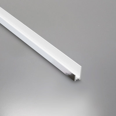 Nes Home 10mm Bathroom Base Seal Chrome Trims For Shower Wall Panels PVC Cladding 2.4m Long Fitting