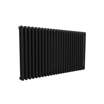 Nes Home 1145 X 600 mm Double Column Matte Black Radiator