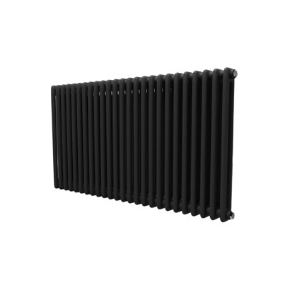Nes Home 1145 X 600 mm Double Column Matte Black Radiator