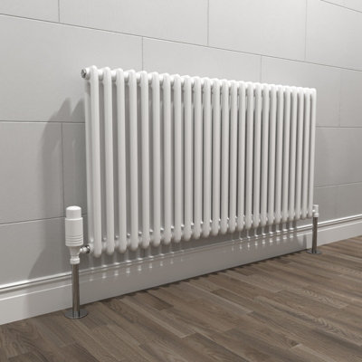 Nes Home 1145 X 600 mm White Double Traditional Radiator