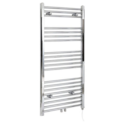 Nes Home 1200 X 600 mm Horizontal Straight Chrome Towel Rail Radiator - 3