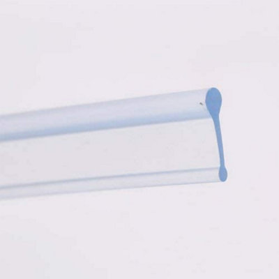 Nes Home 1200mm Transparent Soft Rubber Shower Door Seal for Folding Bath Screen