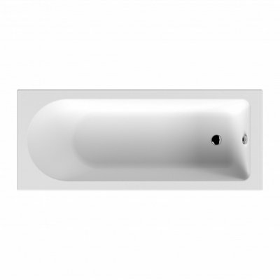Nes Home 1500mm Standard White Round Single Ended Bath Acrylic