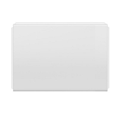 Nes Home 1700mm Modern High Gloss White Front & End Bath Panel Acrylic Bathroom
