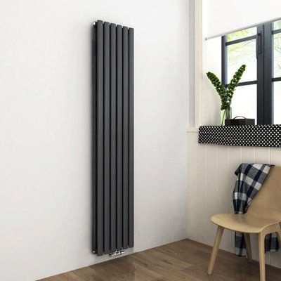 Nes Home 1800 x 360 mm Central Connection Vertical Designer Radiator ...