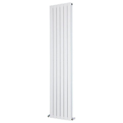Nes Home 1800 X 410 mm Vertical Double Oval Tube White Designer Radiator