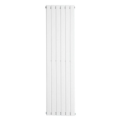 Nes Home 1800 X 410 mm Vertical Single FLAT Tube White Designer Radiator