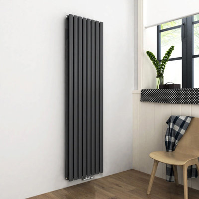 Nes Home 1800 x 480 mm Central Connection Vertical Designer Radiator ...