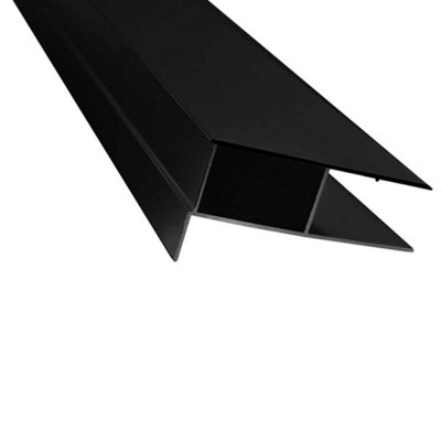 Nes Home 1900 mm Matte Black Profile Extension 20mm Wall Adjustment Kit