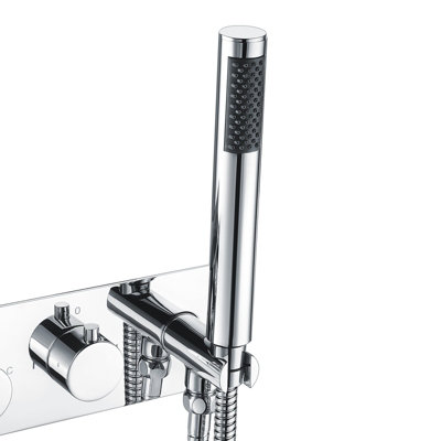 Nes Home 2 Dial 2 Way Round Thermostatic Concealed Valve Diverter ...
