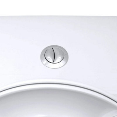 Nes Home 2 In 1 Compact Close Coupled Toilet & Basin Combo Unit with Mono Basin Mixer Tap