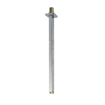 Nes Home 200 mm Square Fixed Shower Head With 360mm Ceiling Mounted Arm - 3