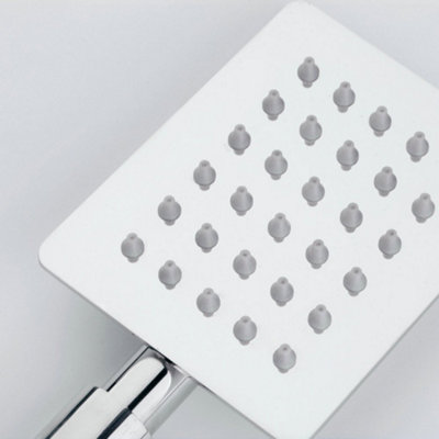 Nes Home 200mm Square Shower Head and Handset Chrome - 8