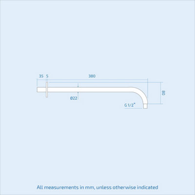 Nes Home 200mm Thin Round Brass Swivel Shower Head Round and 380mm Wall Mounted Arm Chrome - 4
