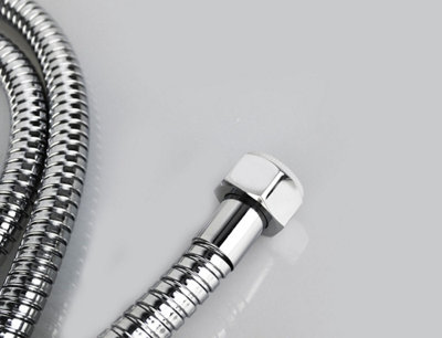Nes Home 2m Stainless Steel Double Lock Shower Hose - 3
