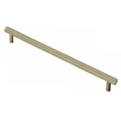 Nes Home 320mm Center to Center Modern Gold Brass Knurled Cabinet Bar Handles