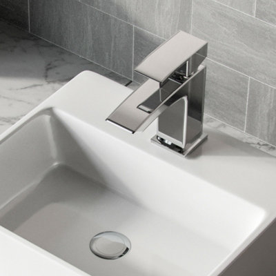 Nes Home 335 x 295mm Cloakroom Rectangle Counter Top Basin Sink - 4