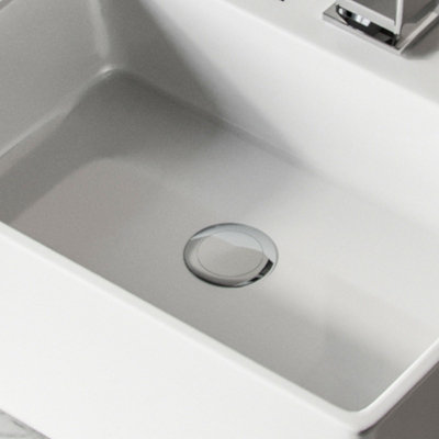 Nes Home 335 x 295mm Cloakroom Rectangle Counter Top Basin Sink - 6