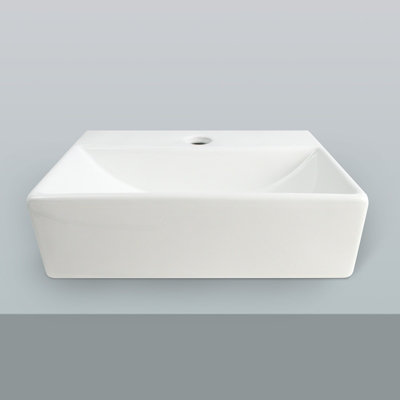 Nes Home 375 x 270mm Cloakroom Rectangle Counter Top Basin Sink - 4