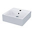 Nes Home 385 x 385mm Cloakroom Square Counter Top Basin Sink