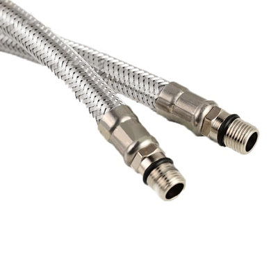 Nes Home 400mm Pair of G 1/2" BSP Kitchen or Basin Mixer Flexi Hose Pipe Tails - 3