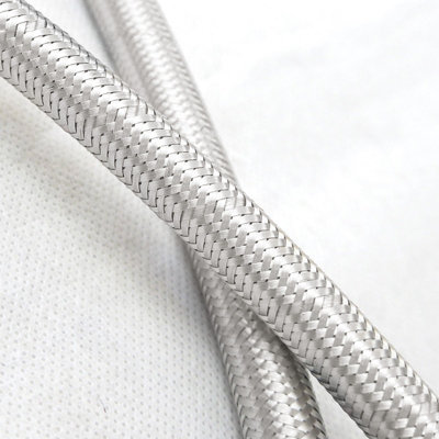 Nes Home 400mm Pair of G 1/2" BSP Kitchen or Basin Mixer Flexi Hose Pipe Tails - 5
