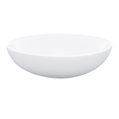Nes Home 405mm Large Round Cloakroom Stand Alone Counter Top Basin Sink Bowl - 6