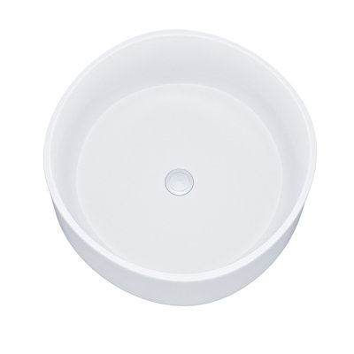 Nes Home  410mm Cloakroom Round Stand Alone Counter Top Basin Sink Bowl - 5