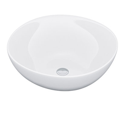 Nes Home 420mm Counter Top Round Bowl Basin Cloakroom Bathroom Wash Sink