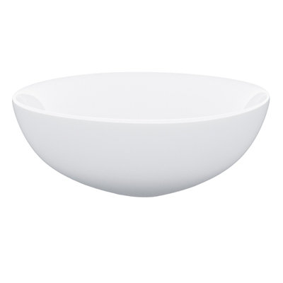 Nes Home 420mm Counter Top Round Bowl Basin Cloakroom Bathroom Wash Sink - 6