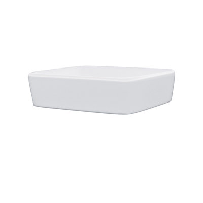 Nes Home  430 x 430mm Cloakroom Square Shape Rounded Edge Counter Top Basin Sink - 6