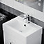 Nes Home 450 mm White Basin Sink Flat Pack Vanity Cabinet Unit Bathroom Furniture Nanuya