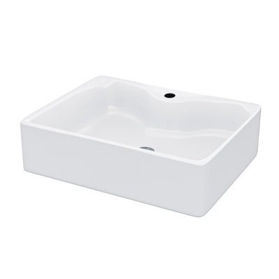 Nes Home 485 x 375mm Cloakroom Rectangle Counter Top Basin Sink - 4