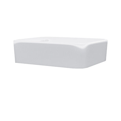 Nes Home 485 x 380 mm Rectangle Counter Top Basin Cloakroom Bathroom Sink - 7