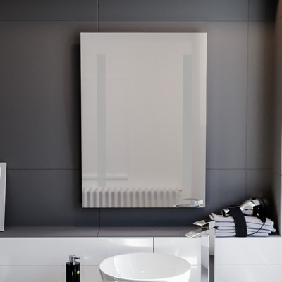 Nes Home 500 x 700mm Bathroom LED Mirror with Battery Powered Button Switch