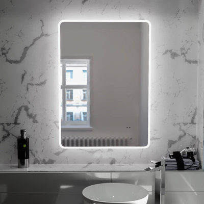 Nes Home 500 x 700mm Motion Sensor Bathroom LED Mirror Shaver Socket ...
