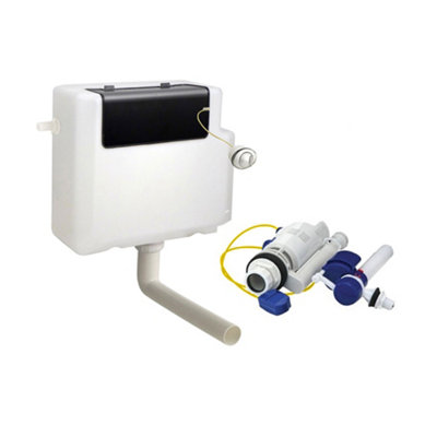 Nes Home 500mm Back To Wall White Gloss Toilet Cistern Unit & Cistern