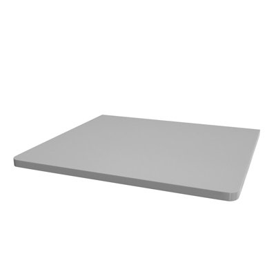 Nes Home 500mm Light Grey Round Corner MDF Bathroom Worktop For Vanity Cabinet