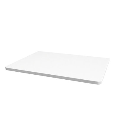 Nes Home 500mm White Round Corner MDF Bathroom Worktop For Vanity ...
