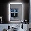 Nes Home 500mm x 700mm Edge LED Round Corner Bathroom Mirror