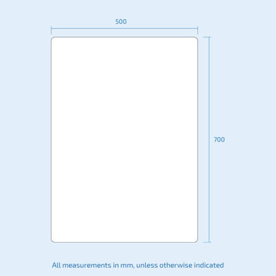 Nes Home 500mm x 700mm Modern LED Battery powered Bathroom Mirror - 7