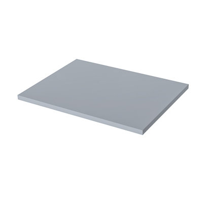 Nes Home 505mm Gloss Steel Grey MDF Bathroom Worktop For Vanity Cabinet - 5