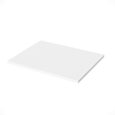 Nes Home 505mm Gloss White MDF Bathroom Worktop For Vanity Cabinet - 4