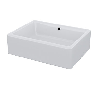 Nes Home 510 x 360 mm Rectangle  Counter Top Basin Cloakroom Bathroom Sink - 4