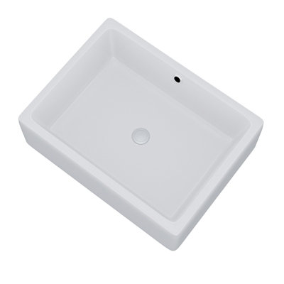 Nes Home 510 x 360 mm Rectangle  Counter Top Basin Cloakroom Bathroom Sink - 5