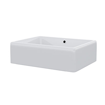 Nes Home 510 x 360 mm Rectangle  Counter Top Basin Cloakroom Bathroom Sink - 6