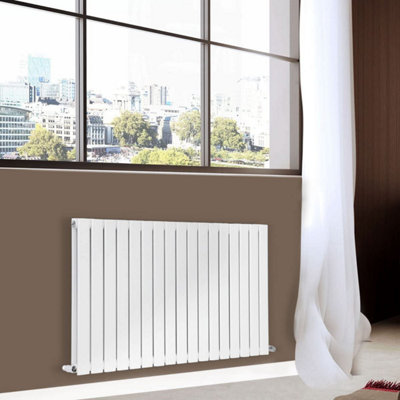 Nes Home 600 X 1158 mm Vertical Double Flat Panel White Designer Radiator