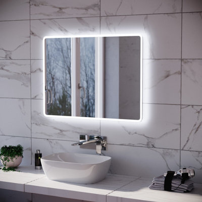 Nes Home 600 x 800mm Motion Sensor Bathroom LED Mirror Shaver Socket ...